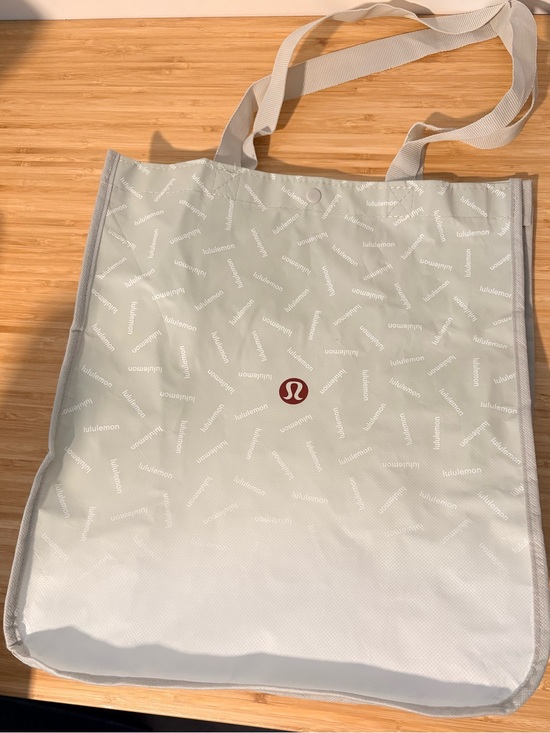 lululemon athletica Handbags - lululemon athletica Light Gray Logo Reusable Tote